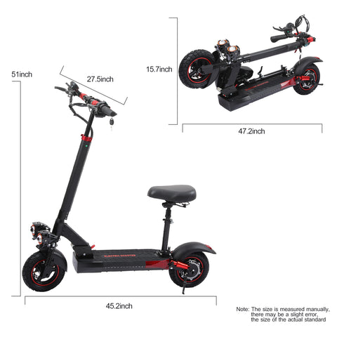 1200W Foldable Electric Scooter for Adults – 48V Dual Suspension Off-Road E-Scooter, 11-Inch Tires 1200W Foldable Electric Scooter for Adults – 48V Dual Suspension Off-Road E-Scooter, 11-Inch Tires
