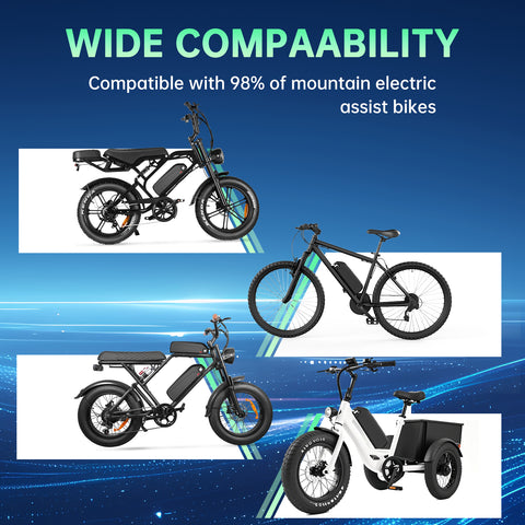 Electric Bicycle Battery 13Ah 48V Lithium Rechargeable 30A BMS with 2A Charger for 1000w Electric Bicycle Battery 13Ah 48V Lithium Rechargeable 30A BMS with 2A Charger for 1000w