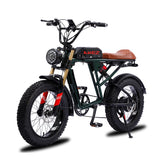 750W Fat Tire Electric Bike – 20 Inch Off-Road Mountain Ebike for Adults
