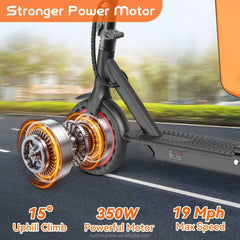 350W Foldable Electric Scooter – High Speed Smart App Control E-Scooter