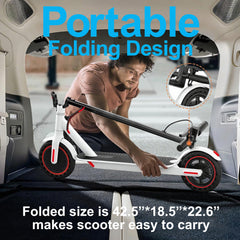 350W Foldable Electric Scooter – 36V 10.4Ah 8.5 Inch Portable E-Scooter with App