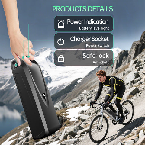 Electric Bicycle Battery 13Ah 48V Lithium Rechargeable 30A BMS with 2A Charger for 1000w Electric Bicycle Battery 13Ah 48V Lithium Rechargeable 30A BMS with 2A Charger for 1000w