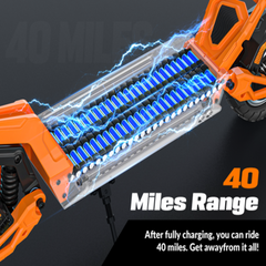 52V 20.8Ah Long Range Electric Scooter – IP54 Waterproof Commuter E-Scooter