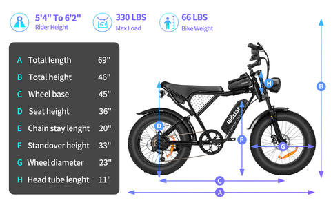 1000W 48V Fat Tire Electric Bike – 20 Inch Off-Road Mountain Ebike 1000W 48V Fat Tire Electric Bike – 20 Inch Off-Road Mountain Ebike