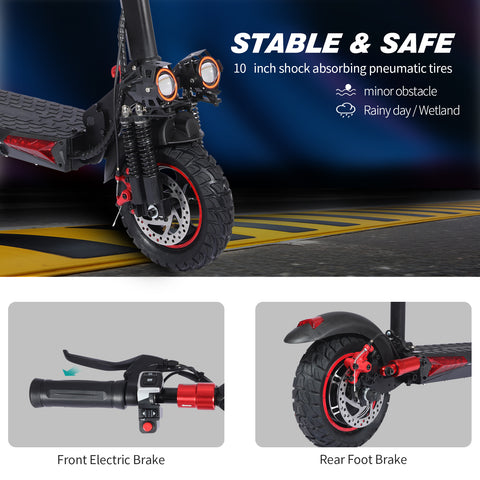 11 Inch Off-Road Electric Scooter for Adults – Foldable IPX5 E-Scooter with Seat 11 Inch Off-Road Electric Scooter for Adults – Foldable IPX5 E-Scooter with Seat