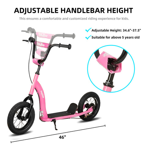 Lightweight Kids Kick Scooter – Adjustable Handlebar for Ages 5+ Lightweight Kids Kick Scooter – Adjustable Handlebar for Ages 5+