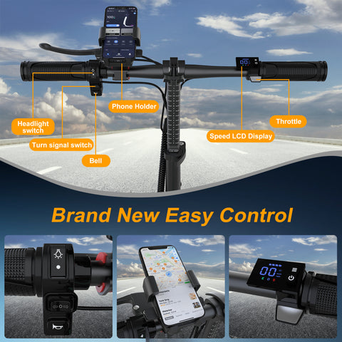 ESBS 500W 14 inch Commuter Electric Scooter 10.4Ah with Seat &Carry Basket With App ESBS 500W 14 inch Commuter Electric Scooter 10.4Ah with Seat &Carry Basket With App