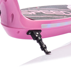 Electric Scooter with LED Lights – Rear Brake, Kickstand, Up to 6.8 MPH