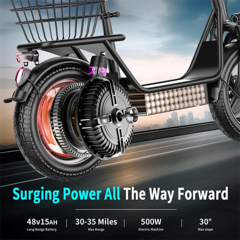 500W Foldable Electric Scooter – Aluminum Alloy Frame Adult E-Scooter 500W Foldable Electric Scooter – Aluminum Alloy Frame Adult E-Scooter