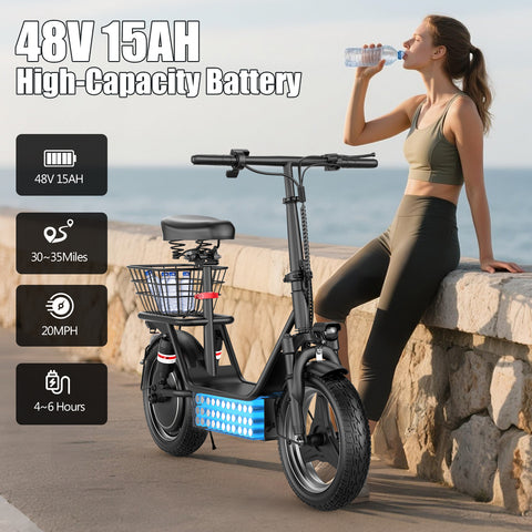 500W Foldable Electric Scooter – Aluminum Alloy Frame Adult E-Scooter 500W Foldable Electric Scooter – Aluminum Alloy Frame Adult E-Scooter