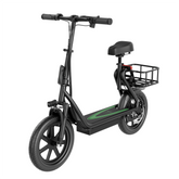 ESBS 500W 14 inch Commuter Electric Scooter 10.4Ah with Seat &Carry Basket With App