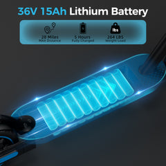 36V 15Ah Foldable Electric Scooter – Portable Long Range E-Scooter