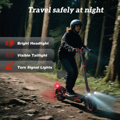 1200W Foldable Electric Scooter – 11 Inch Off-Road Dual Suspension