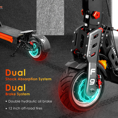 60V 8000W Dual Motor Electric Scooter – 40Ah Off-Road Foldable E-Scooter