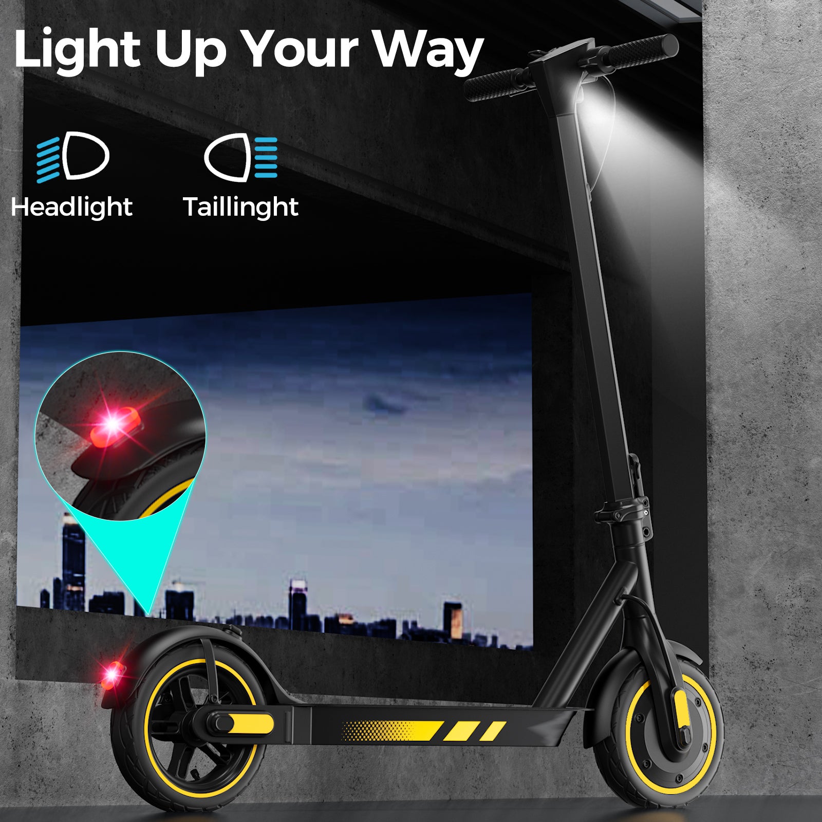Electric Scooter 500W 10.5 Ah Foldable E Scooter for Adult Unisex