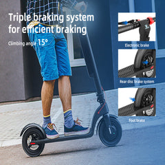 350W Foldable Electric Kick Scooter – 36V Adult Pro E-Scooter Long Range