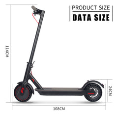 350W Foldable Electric Scooter – 36V 10.4Ah 8.5 Inch Long Range