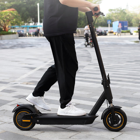 Dual Suspension Dual Brake 10 inch Tyre Foldable E-Scooter With App 500W 14.5Ah Battery