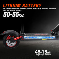 11 Inch Off-Road Electric Scooter – IPX5 Foldable E-Scooter with Seat and Headlamp
