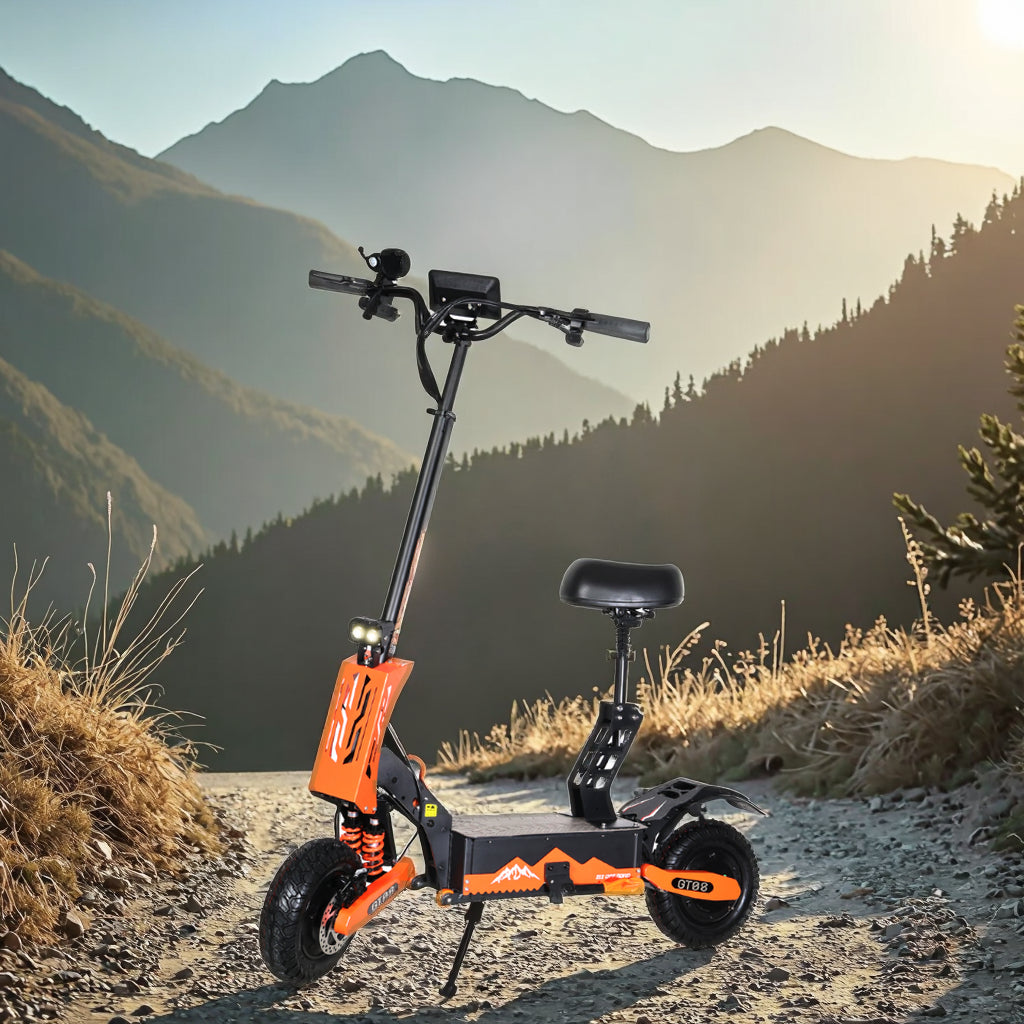 Dual Motor 11-Inch Off-Road Electric Scooter – 70KM/H Top Speed, 65KM Range, Foldable Design