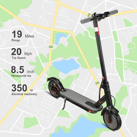 350W Foldable E Scooter M365 Max Load 150kg Speed 50kmh