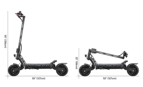 YUME Hawk 60V Dual Motor Electric Scooter – 45-Mile Range, Hydraulic Suspension