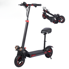 11 Inch Off-Road Electric Scooter – IPX5 Foldable E-Scooter with Seat and Headlamp