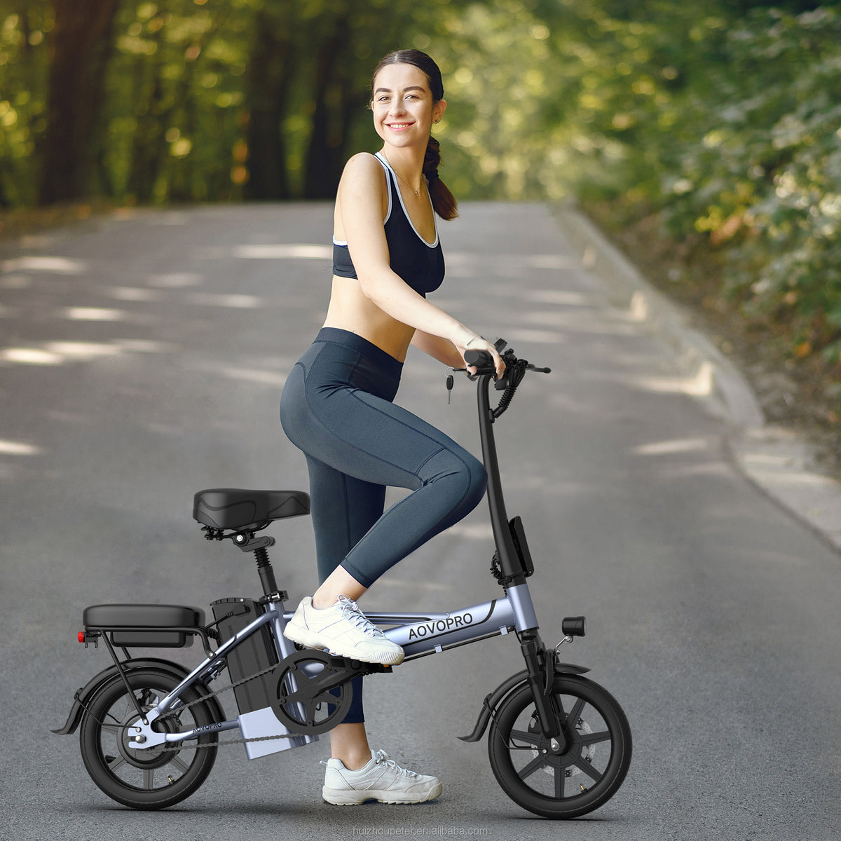 Electric Bike 500W 48V 15.6Ah 14 inch Ebike for City Commuter Folding Electric Bicycle For Adult