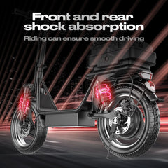 Foldable E Bike 48V 15AH Tubeless Tire Mini City Bicycle