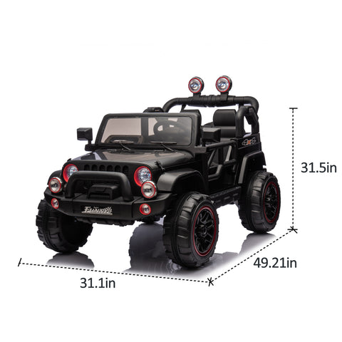 24V Kids Ride on Electric Scooter W/Parents Control,Seat Width 20in,2WD,Rear Suspension,USB,Provide a Speed of 2.5-4MPH