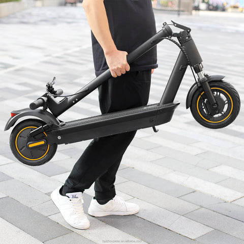 Dual Suspension Dual Brake 10 inch Tyre Foldable E-Scooter With App 500W 14.5Ah Battery