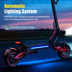 48V 1600W Street Legal Electric Scooter – 10 Inch Waterproof Adult E-Scooter