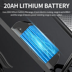 1000W 48V Fat Tire Electric Bike – 20 Inch Off-Road Mountain Ebike