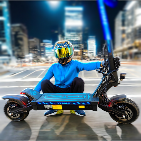 YUME Hawk 60V Dual Motor Electric Scooter – 45-Mile Range, Hydraulic Suspension
