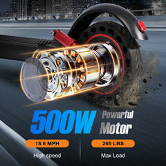 HEZZO G20 500W Electric Scooter – 36V Lithium Battery, LED Light