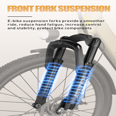 400W 36V Step-Through Electric Bike – 13Ah City Mountain Ebike for Women