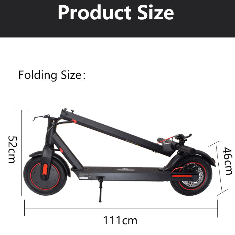 Electric Scooter 500W 10.5 Ah Foldable E Scooter for Adult Unisex