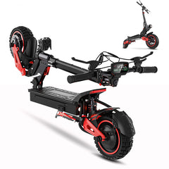 48V 18Ah Fat Tire Off-Road Electric Scooter – Foldable 10-Inch E-Scooter for Adults