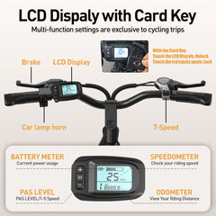 400W 36V Step-Through Electric Bike – 13Ah City Mountain Ebike for Women