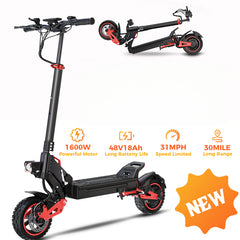 1600W 48V Foldable Electric Scooter – High Speed 10 Inch E-Scooter