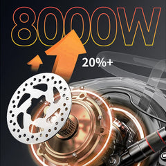 60V 8000W Dual Motor Electric Scooter – 40Ah Off-Road Foldable E-Scooter