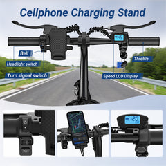 500W 48V Folding Electric Bike – 14 Inch 15.6Ah Mini Commuter Ebike