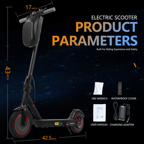 350W Foldable E Scooter M365 Max Load 150kg Speed 50kmh