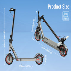 350W Foldable Electric Scooter – Dual Suspension 10.5Ah Adult E-Scooter