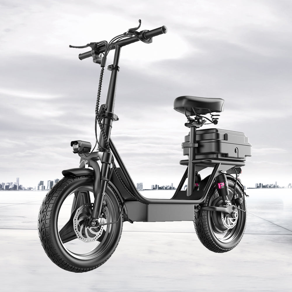 Foldable E Bike 48V 15AH Tubeless Tire Mini City Bicycle