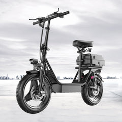 Foldable E Bike 48V 15AH Tubeless Tire Mini City Bicycle