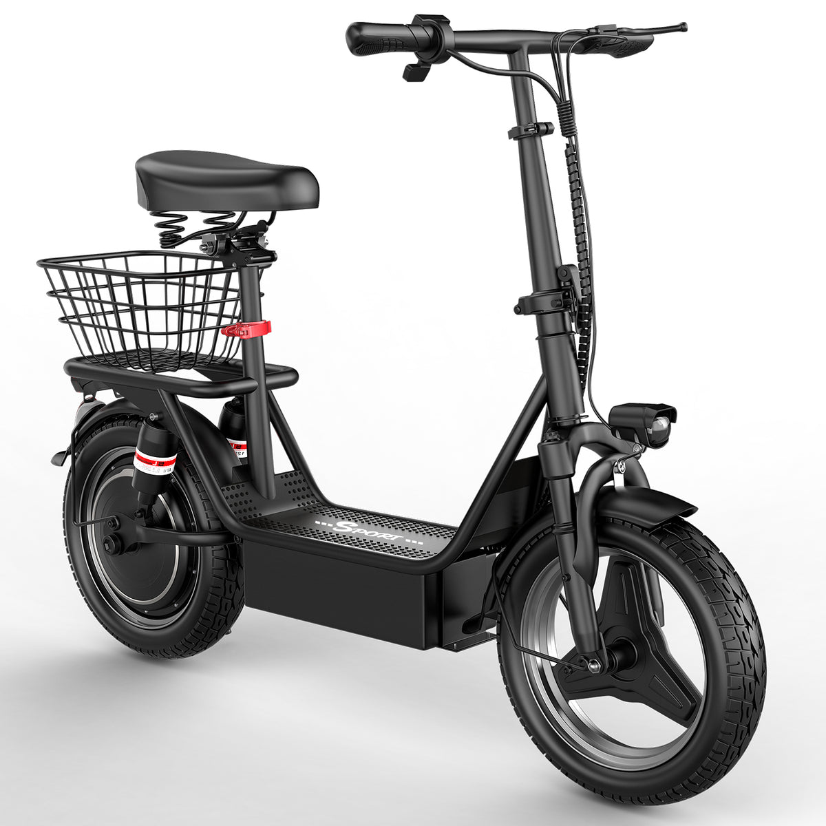 500W 48V Foldable Electric Scooter – Full Suspension for Commuting
