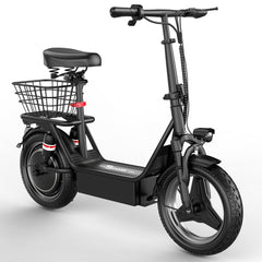 500W 48V Foldable Electric Scooter – Full Suspension for Commuting