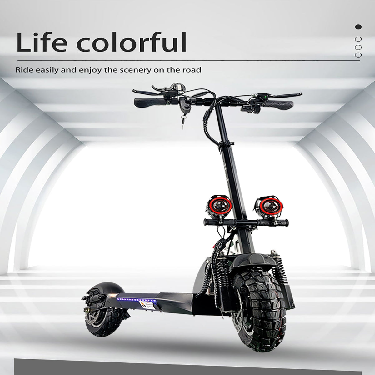 2400W Dual Motor Electric Scooter – 48V Long Range High Speed Adult E-Scooter